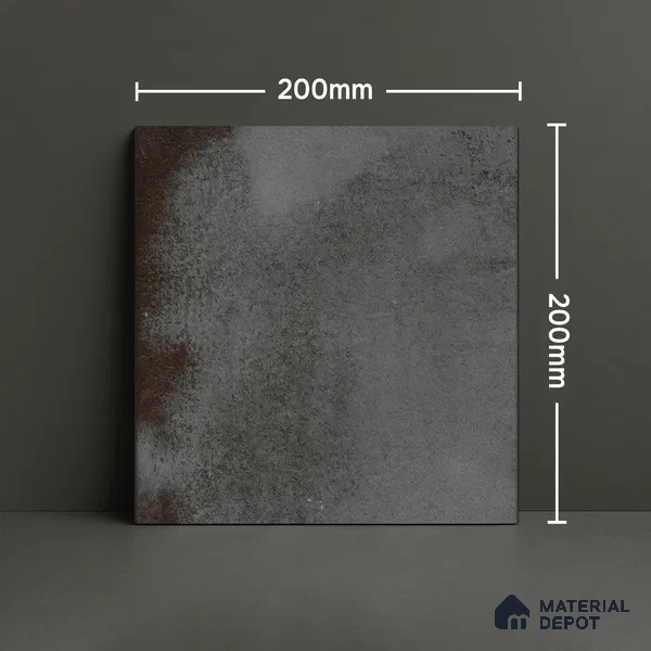 Subway Rustic Wall & Floor Tile TL 05251 F Tropezia Mix Gris 8 x 8 inch Vitrified Glossy Finish - 8 mm | Random Design | Suitable for Accent / Feature Walls, Bathroom, Kitchen Wall & Backsplashes | Please Expect a Slight Variation of Pattern (Sample)