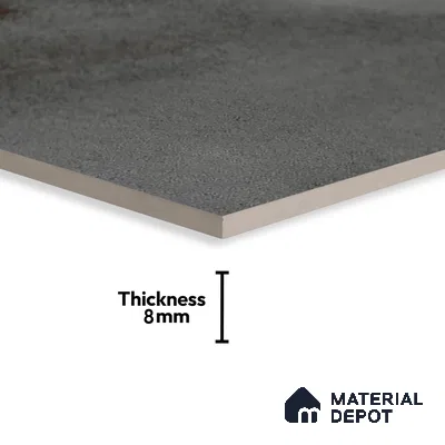 Subway Rustic Wall & Floor Tile TL 05251 F Tropezia Mix Gris 8 x 8 inch Vitrified Glossy Finish - 8 mm | Random Design | Suitable for Accent / Feature Walls, Bathroom, Kitchen Wall & Backsplashes | Please Expect a Slight Variation of Pattern (Sample)