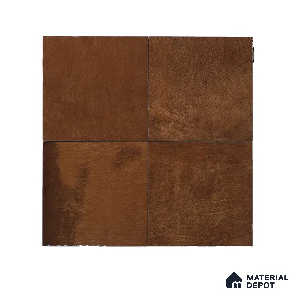 Subway Rustic Wall Tile TL 05251 Tropezia Chiseled Chestnut 8 x 8 inch Vitrified Glossy Finish - 8 mm | Random Design | Suitable for Accent / Feature Walls, Bathroom, Kitchen Wall & Backsplashes (Sample)