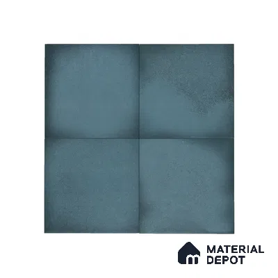 Subway Wall & Floor Tile TL 05270 B Lava Plain Cobalt 8 x 8 inch Vitrified Matte Finish - 8 mm | 32 Random Faces | Suitable for Accent / Feature Walls, Bathroom, Kitchen Wall & Backsplashes | Please Expect a Slight Variation of Pattern (Sample)