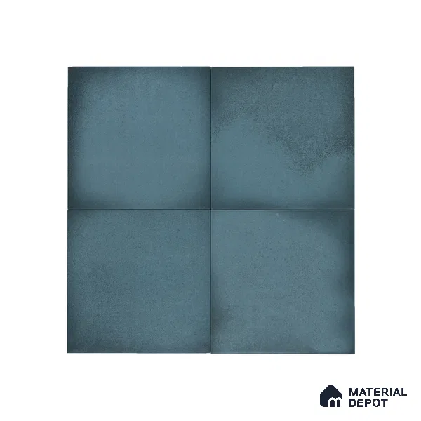 Subway Wall & Floor Tile TL 05270 B Lava Plain Cobalt 8 x 8 inch Vitrified Matte Finish - 8 mm | 32 Random Faces | Suitable for Accent / Feature Walls, Bathroom, Kitchen Wall & Backsplashes | Please Expect a Slight Variation of Pattern (Sample)