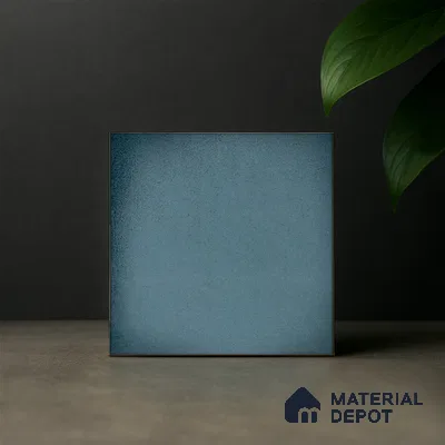Subway Wall & Floor Tile TL 05270 B Lava Plain Cobalt 8 x 8 inch Vitrified Matte Finish - 8 mm | 32 Random Faces | Suitable for Accent / Feature Walls, Bathroom, Kitchen Wall & Backsplashes | Please Expect a Slight Variation of Pattern (Sample)