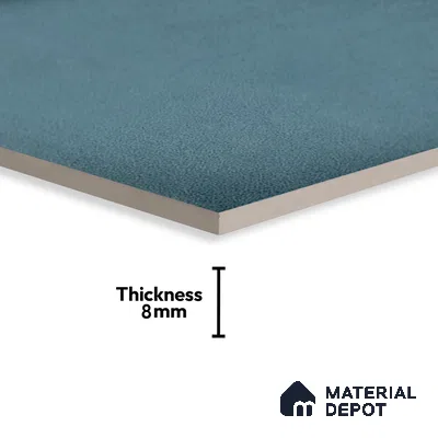 Subway Wall & Floor Tile TL 05270 B Lava Plain Cobalt 8 x 8 inch Vitrified Matte Finish - 8 mm | 32 Random Faces | Suitable for Accent / Feature Walls, Bathroom, Kitchen Wall & Backsplashes | Please Expect a Slight Variation of Pattern (Sample)