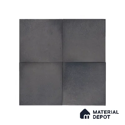 Subway Solid Wall & Floor Tile TL 05270 C Lava Plain Grigio 8 x 8 inch Vitrified Matte Finish - 8 mm | 32 Random Faces | Suitable for Accent / Feature Walls, Bathroom, Kitchen Wall & Backsplashes | Please Expect a Slight Variation of Pattern