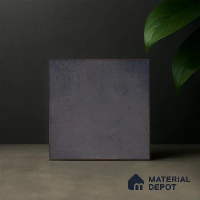 Subway Solid Wall & Floor Tile TL 05270 C Lava Plain Grigio 8 x 8 inch Vitrified Matte Finish - 8 mm | 32 Random Faces | Suitable for Accent / Feature Walls, Bathroom, Kitchen Wall & Backsplashes | Please Expect a Slight Variation of Pattern