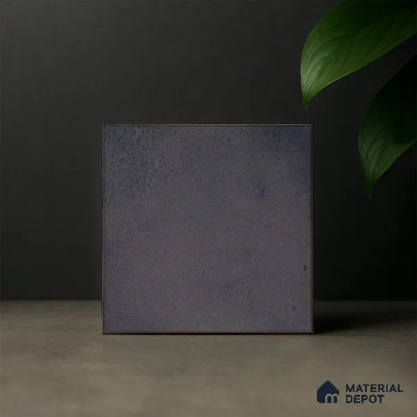 Subway Solid Wall & Floor Tile TL 05270 C Lava Plain Grigio 8 x 8 inch Vitrified Matte Finish - 8 mm | 32 Random Faces | Suitable for Accent / Feature Walls, Bathroom, Kitchen Wall & Backsplashes | Please Expect a Slight Variation of Pattern