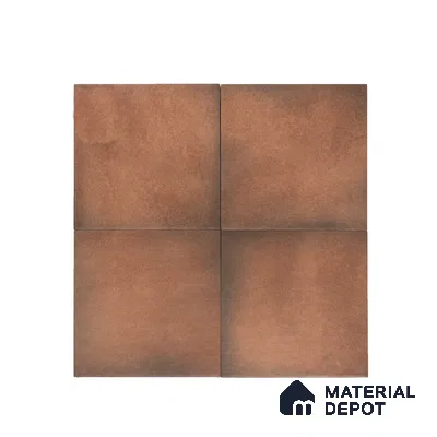 Subway Solid Wall & Floor Tile TL 05270 D Lava Plain Brownie 8 x 8 inch Vitrified Matte Finish - 8 mm | Suitable for Accent / Feature Walls, Bathroom, Kitchen Wall & Backsplashes | Please Expect a Slight Variation of Pattern (Sample)