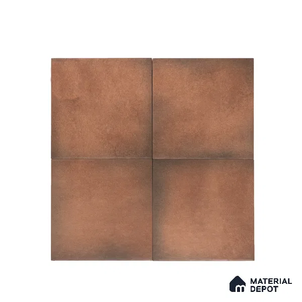 Subway Solid Wall & Floor Tile TL 05270 D Lava Plain Brownie 8 x 8 inch Vitrified Matte Finish - 8 mm | Suitable for Accent / Feature Walls, Bathroom, Kitchen Wall & Backsplashes | Please Expect a Slight Variation of Pattern (Sample)