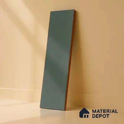 Subway Solid Wall Tile TL 05230 B Sheen Fern Olive 12 x 3 inch Vitrified Matte Finish - 8 mm | 21 Random Faces | Suitable for Accent / Feature Walls, Bathroom, Kitchen Wall & Backsplashes