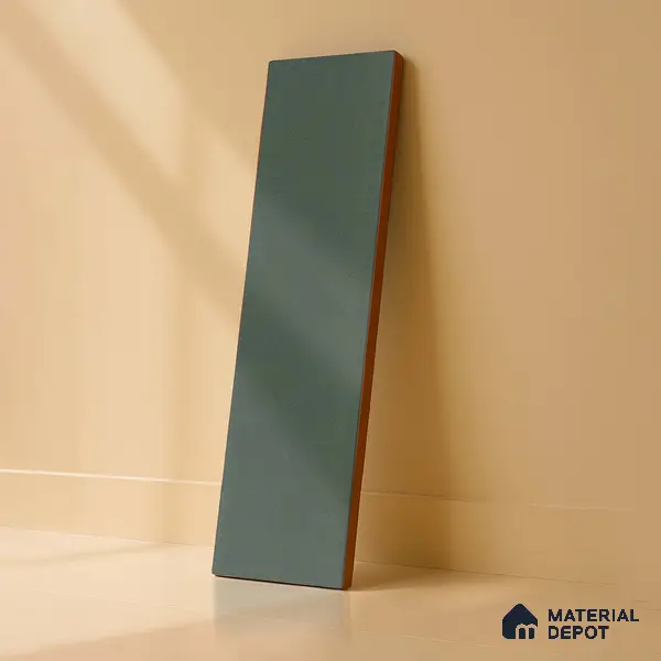Subway Solid Wall Tile TL 05230 B Sheen Fern Olive 12 x 3 inch Vitrified Matte Finish - 8 mm | 21 Random Faces | Suitable for Accent / Feature Walls, Bathroom, Kitchen Wall & Backsplashes