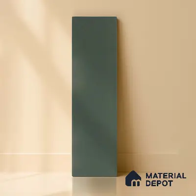 Subway Solid Wall Tile TL 05230 B Sheen Fern Olive 12 x 3 inch Vitrified Matte Finish - 8 mm | 21 Random Faces | Suitable for Accent / Feature Walls, Bathroom, Kitchen Wall & Backsplashes