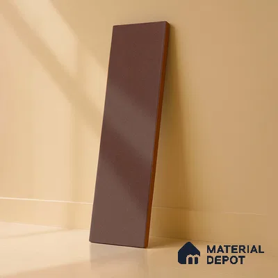 Subway Solid Wall Tile TL 05230 Sheen Teracotta 12 x 3 inch Vitrified Matte Finish - 8 mm | 21 Random Faces | Suitable for Accent / Feature Walls, Bathroom, Kitchen Wall & Backsplashes