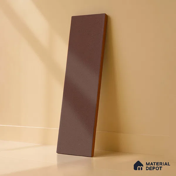 Subway Solid Wall Tile TL 05230 Sheen Teracotta 12 x 3 inch Vitrified Matte Finish - 8 mm | 21 Random Faces | Suitable for Accent / Feature Walls, Bathroom, Kitchen Wall & Backsplashes