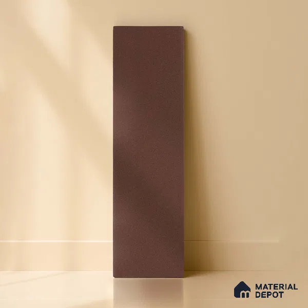 Subway Solid Wall Tile TL 05230 Sheen Teracotta 12 x 3 inch Vitrified Matte Finish - 8 mm | 21 Random Faces | Suitable for Accent / Feature Walls, Bathroom, Kitchen Wall & Backsplashes