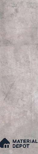 Subway Stone Wall & Floor Tile TL 05231 Curve Edge Cemento Grey 12 x 3 inch Vitrified Matte Finish - 8 mm | 32 Random Faces | Suitable for Accent / Feature Walls, Bathroom, Kitchen Wall & Backsplashes