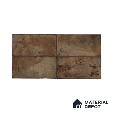 Subway Stone Wall Tile TL 05239 B Relics Blitz Bistre 12 x 6 inch Vitrified Glossy Finish - 8 mm | 56 Random Faces | Suitable for Accent / Feature Walls, Bathroom, Kitchen Wall & Backsplashes (Sample)