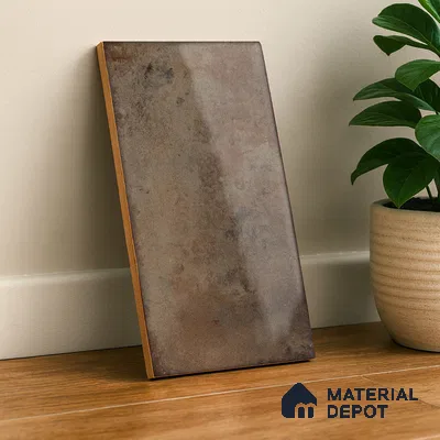 Subway Stone Wall Tile TL 05239 B Relics Blitz Bistre 12 x 6 inch Vitrified Glossy Finish - 8 mm | 56 Random Faces | Suitable for Accent / Feature Walls, Bathroom, Kitchen Wall & Backsplashes (Sample)