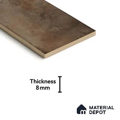 Subway Stone Wall Tile TL 05239 B Relics Blitz Bistre 12 x 6 inch Vitrified Glossy Finish - 8 mm | 56 Random Faces | Suitable for Accent / Feature Walls, Bathroom, Kitchen Wall & Backsplashes (Sample)