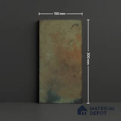 Subway Stone Wall Tile TL 05239 C Relics Mint 12 x 6 inch Vitrified Glossy Finish - 8 mm | 56 Random Faces | Suitable for Accent / Feature Walls, Bathroom, Kitchen Wall & Backsplashes (Sample)