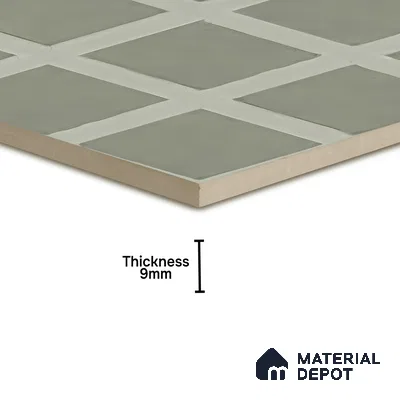 Moroccan Wall & Floor Tile TL 06047 B Doric Sage Decor 200 x 200 mm Vitrified Matte Finish - 9 mm | Ideal For Living Room, Bathroom, Kitchen | 2 mm Spacer is Mandatory | Please Expect a Slight Variation of Pattern (Sample)