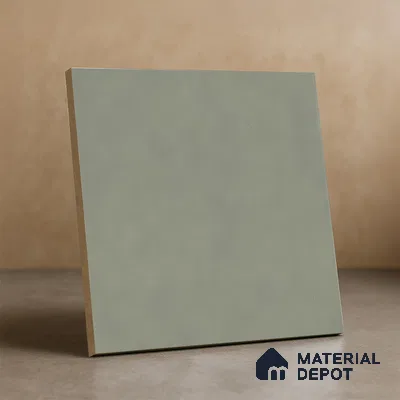 Subway Wall & Floor Tile TL 06047 Doric Sage Plain 200 x 200 mm Vitrified Matte Finish - 9 mm | Ideal For Bathroom, Kitchen | 2 mm Spacer is Mandatory | Please Expect a Slight Variation of Pattern (Sample)