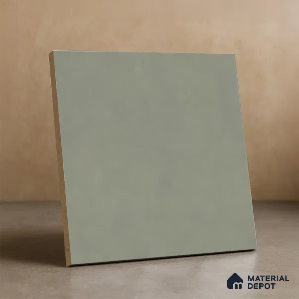 Subway Wall & Floor Tile TL 06047 Doric Sage Plain 200 x 200 mm Vitrified Matte Finish - 9 mm | Ideal For Bathroom, Kitchen | 2 mm Spacer is Mandatory | Please Expect a Slight Variation of Pattern (Sample)