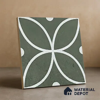 Moroccan Wall & Floor Tile TL 06054 B Greek Decor 200 x 200 mm Vitrified Matte Finish - 9 mm | Ideal For Living Room, Bathroom, Kitchen | 2 mm Spacer is Mandatory | Please Expect a Slight Variation of Pattern (Sample)