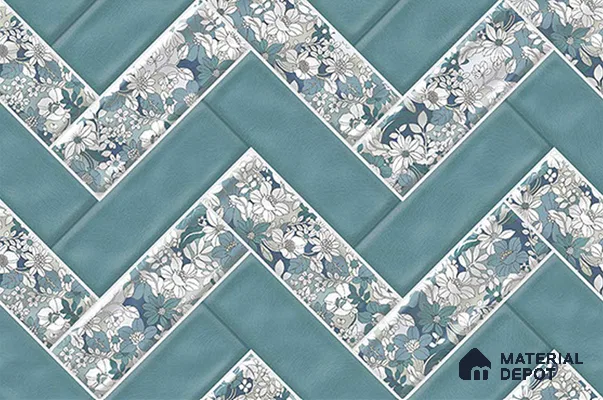 Budget Friendly Subway Wall Tile Value For Money TL 06240  18 x 12 inch - Ceramic Glossy Finish -7 mm  | Suitable for Kitchen & Bathroom