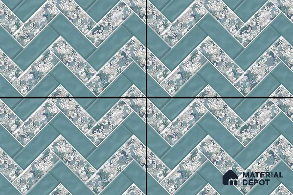 Budget Friendly Subway Wall Tile Value For Money TL 06240  18 x 12 inch - Ceramic Glossy Finish -7 mm  | Suitable for Kitchen & Bathroom
