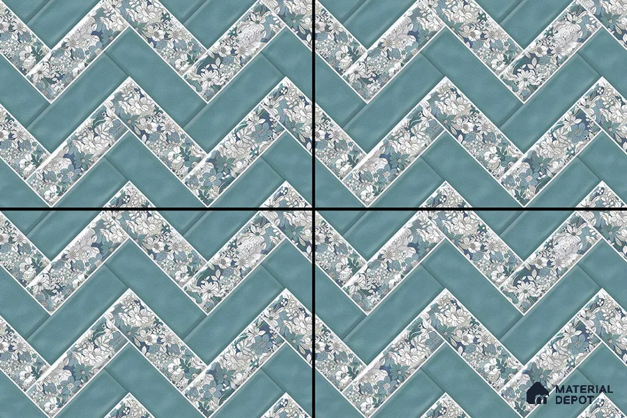 Budget Friendly Subway Wall Tile Value For Money TL 06240  18 x 12 inch - Ceramic Glossy Finish -7 mm  | Suitable for Kitchen & Bathroom