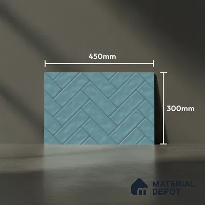 Budget Friendly Subway Wall Tile Value For Money TL 06241  18 x 12 inch - Ceramic Glossy Finish -7 mm  | Suitable for Kitchen & Bathroom