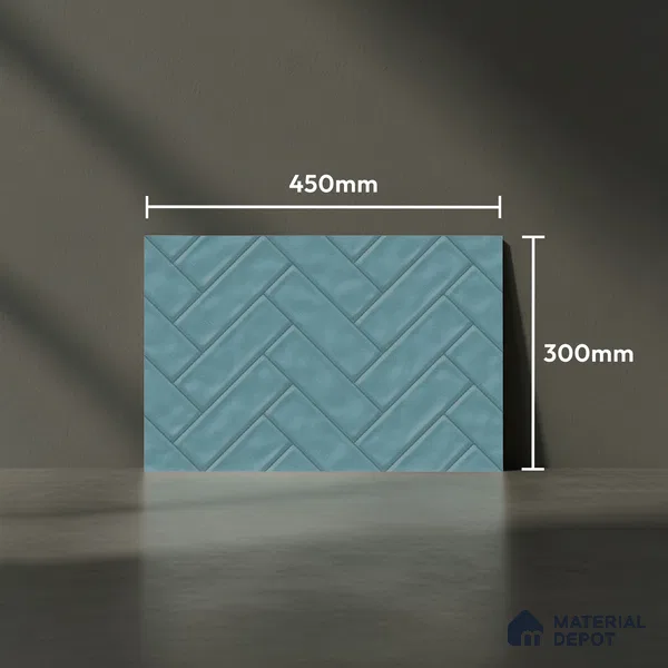Budget Friendly Subway Wall Tile Value For Money TL 06241  18 x 12 inch - Ceramic Glossy Finish -7 mm  | Suitable for Kitchen & Bathroom