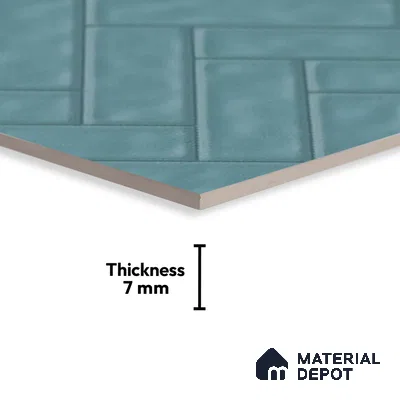 Budget Friendly Subway Wall Tile Value For Money TL 06241  18 x 12 inch - Ceramic Glossy Finish -7 mm  | Suitable for Kitchen & Bathroom