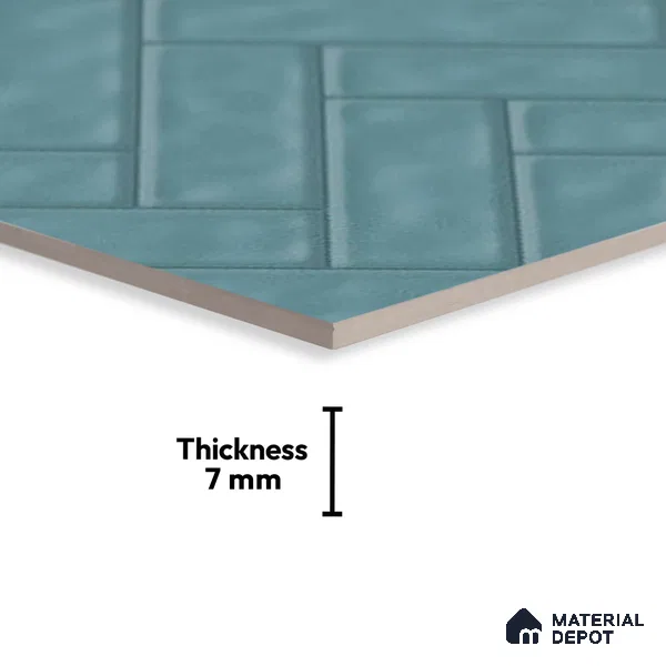 Budget Friendly Subway Wall Tile Value For Money TL 06241  18 x 12 inch - Ceramic Glossy Finish -7 mm  | Suitable for Kitchen & Bathroom