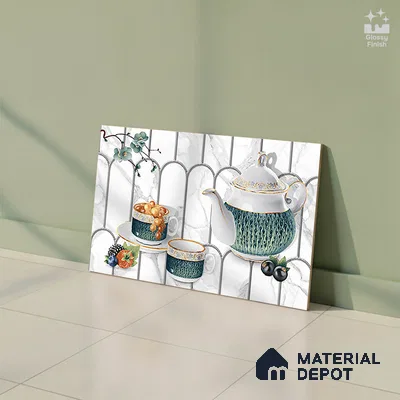 Patterned Tile TL 06242 C 5021 K1 18 x 12 inch Ceramic Glossy Finish - 7 mm