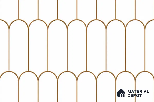Budget Friendly Subway Wall Tile Value For Money TL 06244  18 x 12 inch - Ceramic Glossy Finish -7 mm  | Suitable for Kitchen & Bathroom