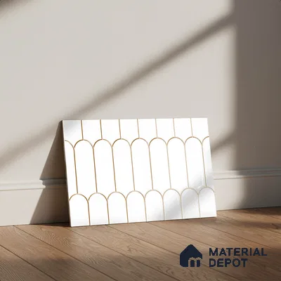 Budget Friendly Subway Wall Tile Value For Money TL 06244  18 x 12 inch - Ceramic Glossy Finish -7 mm  | Suitable for Kitchen & Bathroom