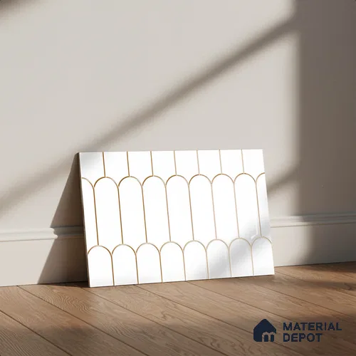 Budget Friendly Subway Wall Tile Value For Money TL 06244  18 x 12 inch - Ceramic Glossy Finish -7 mm  | Suitable for Kitchen & Bathroom
