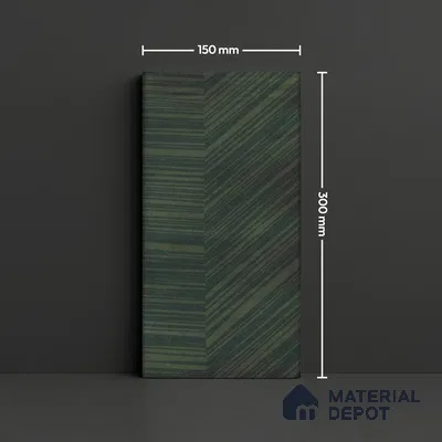 Subway Wall Tile TL 05236 N Coastal Coatings Foliage Decor 12 x 6 inch Vitrified Glossy Finish - 8 mm | 12 Random Faces | Suitable for Accent / Feature Walls, Bathroom, Kitchen Wall & Backsplashes (Sample)