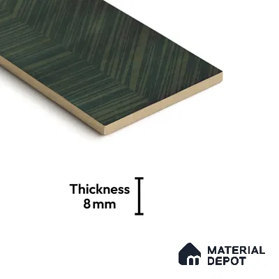 Subway Wall Tile TL 05236 N Coastal Coatings Foliage Decor 12 x 6 inch Vitrified Glossy Finish - 8 mm | 12 Random Faces | Suitable for Accent / Feature Walls, Bathroom, Kitchen Wall & Backsplashes (Sample)