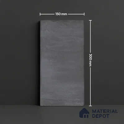 Subway Wall Tile TL 05236 Coastal Coatings Base 1 Lumber Grey 12 x 6 inch Vitrified Glossy Finish - 8 mm | 12 Random Faces | Suitable for Accent / Feature Walls, Bathroom, Kitchen Wall & Backsplashes (Sample)