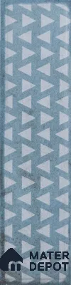 Subway Wall & Floor Tile TL 05232 B Colombiana Cerulean Blue Decor 12 x 3 inch Vitrified Matte Finish - 8 mm | 20 Random Faces | Suitable for Accent / Feature Walls, Bathroom, Kitchen Wall & Backsplashes (Sample)