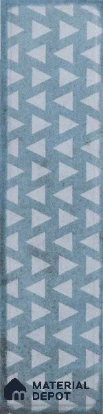 Subway Wall & Floor Tile TL 05232 B Colombiana Cerulean Blue Decor 12 x 3 inch Vitrified Matte Finish - 8 mm | 20 Random Faces | Suitable for Accent / Feature Walls, Bathroom, Kitchen Wall & Backsplashes (Sample)