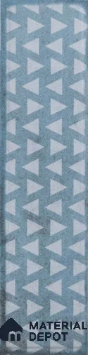 Subway Wall & Floor Tile TL 05232 B Colombiana Cerulean Blue Decor 12 x 3 inch Vitrified Matte Finish - 8 mm | 20 Random Faces | Suitable for Accent / Feature Walls, Bathroom, Kitchen Wall & Backsplashes