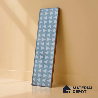 Subway Wall & Floor Tile TL 05232 B Colombiana Cerulean Blue Decor 12 x 3 inch Vitrified Matte Finish - 8 mm | 20 Random Faces | Suitable for Accent / Feature Walls, Bathroom, Kitchen Wall & Backsplashes (Sample)