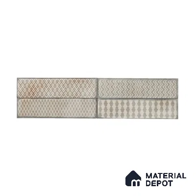 Subway Wall & Floor Tile TL 05232 D Colombiana Heather Weather Decor 12 x 3 inch Vitrified Matte Finish - 8 mm | 20 Random Faces | Suitable for Accent / Feature Walls, Bathroom, Kitchen Wall & Backsplashes (Sample)