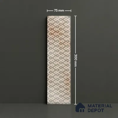 Subway Wall & Floor Tile TL 05232 D Colombiana Heather Weather Decor 12 x 3 inch Vitrified Matte Finish - 8 mm | 20 Random Faces | Suitable for Accent / Feature Walls, Bathroom, Kitchen Wall & Backsplashes (Sample)