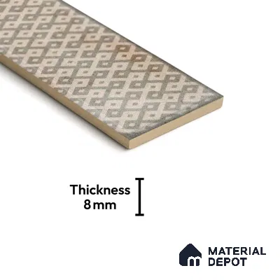 Subway Wall & Floor Tile TL 05232 D Colombiana Heather Weather Decor 12 x 3 inch Vitrified Matte Finish - 8 mm | 20 Random Faces | Suitable for Accent / Feature Walls, Bathroom, Kitchen Wall & Backsplashes (Sample)