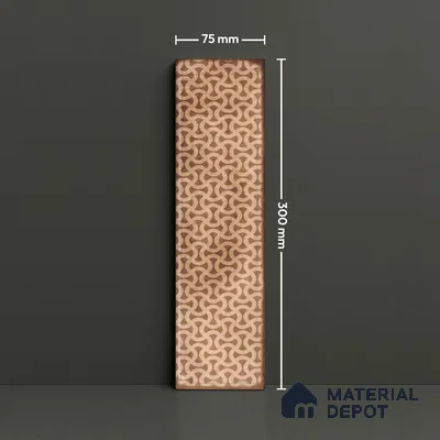 Subway Wall & Floor Tile TL 05232 F Colombiana Burnt Umber Decor 12 x 3 inch Vitrified Matte Finish - 8 mm | 20 Random Faces | Suitable for Accent / Feature Walls, Bathroom, Kitchen Wall & Backsplashes