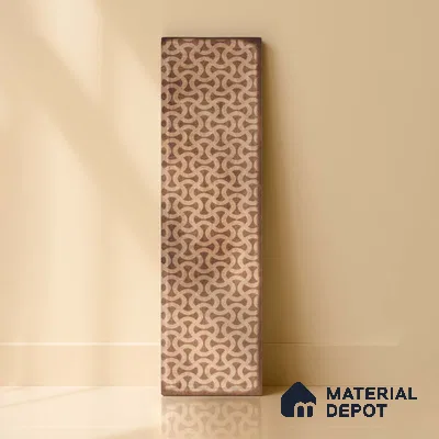 Subway Wall & Floor Tile TL 05232 F Colombiana Burnt Umber Decor 12 x 3 inch Vitrified Matte Finish - 8 mm | 20 Random Faces | Suitable for Accent / Feature Walls, Bathroom, Kitchen Wall & Backsplashes